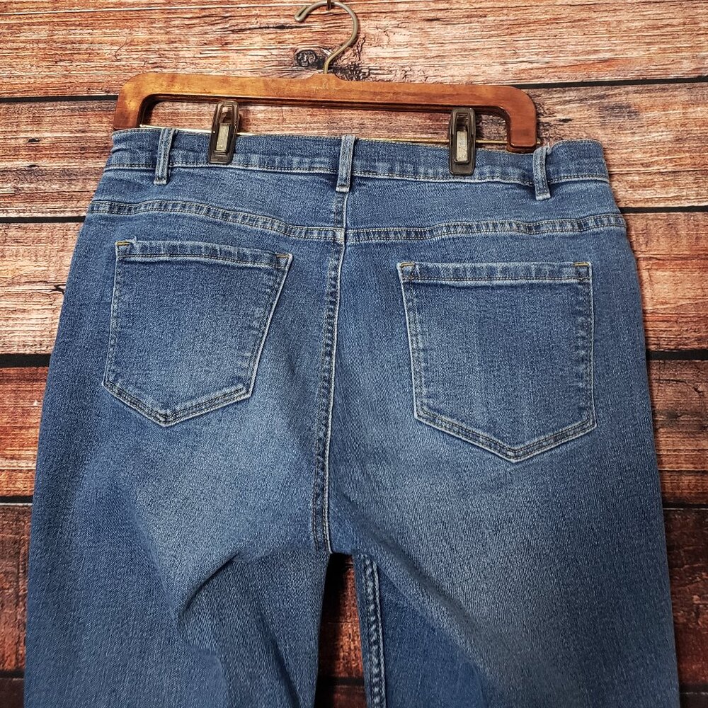 Venus Jeans Size 10 Skinny Mid Rise Blue Denim Stretch - Picture 4 of 10